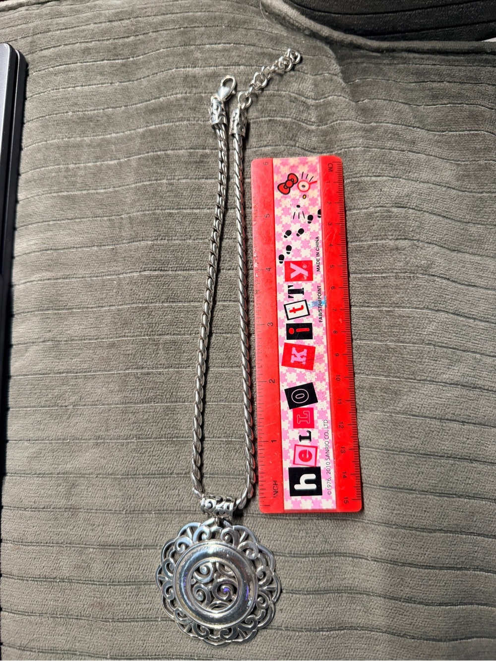 Brighton Silver Filigree Pendant Necklace